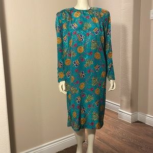Gay Boyer collection, vintage, Versace print dress